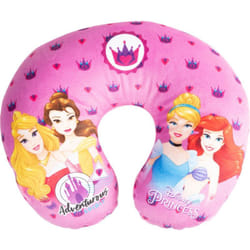 Princess - Cuscino per collo da Viaggio Cervicale in tessuto Principesse disney Aurora Belle Ariel sirenetta Cenerentola