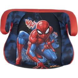 Marvel - Alzabimbo isofix Spiderman adatto a bambini con altezza da 125 a 150 cm supereroi uomo ragno seggiolino rosso azzurro sicurezza, alzatina