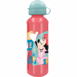 DISNEY Disney Borraccia rosa per bambine in alluminio Minnie Topolina 530 ml con beccuccio e tappo di sicurezza