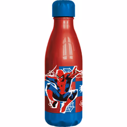 MARVEL Marvel Borraccia rossa per bambini in plastica Spiderman Uomo Ragno 560 ml con tappo a vite