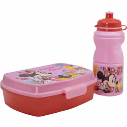 Set per bambini composto da 2 pezzi: una borraccia da 380 ml e una scatola porta merenda, entrambi con grafica Disney.. Acqui ...