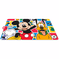 DISNEY Disney Tovaglietta individuale colorata per bambini in plastica Mickey Mouse Topolino Pluto
