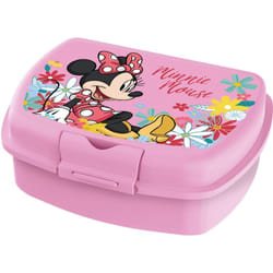 Disney - Sandwich Box rosa per bambine in plastica Minnie utile per portare la merenda fuori casa