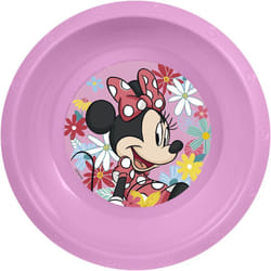 Disney - Ciotola rosa per bambini in plastica Minnie resistente agli urti accidentali e riutilizzabile