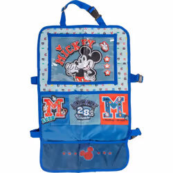 DISNEY Disney Proteggisedile portaoggetti Tablet Organizer auto per bambini di colore grigio e blu con il simpatico topolino  ...
