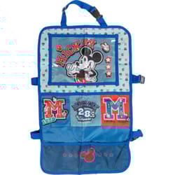 Disney - Proteggisedile portaoggetti Tablet Organizer auto per bambini di colore grigio e blu con il simpatico topolino Mickey Mouse