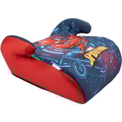 Marvel - Seggiolino Alzabimbo Spiderman per la sicurezza dei bambini con altezza da 125 a 150 cm con grafiche del supereroe uomo ragno su fondo blu,