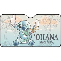 Parasole anteriore parabrezza auto Lilo & Stitch 130x70cm Bambino Bambina con grafica Stitch su fondo lilla