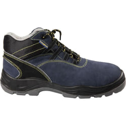 Scarpe antinfortunistiche alte con metallo S1P in pelle scamosciata colore blu e nero taglia 41 - Goodyear