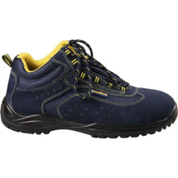 Goodyear - Scarpe antinfortunistiche alte metal-free S1P in pelle scamosciata blu numero 41