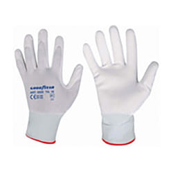 Goodyear - guanti in poliestere e poliuretano taglia 10 colore bianco, guanti d lavoro