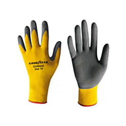 Goodyear - guanti in nylon e schiuma di lattice taglia 8 colore senape/nero, guanti da lavoro