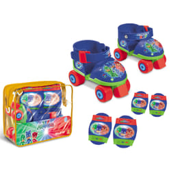 MONDO PJ Masks Pattini Baby con protezioni regolabili dal 22 al 29 in borsa