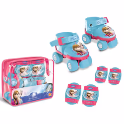 MONDO Pattini Kit Frozen, Bambini, Femmina, Blu, Rosa, Immagine, Stivaletto, 22 - 29