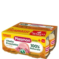 Plasmon omogeneizzato vitello prosciutto cotto 80 g x 2 pezzi