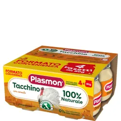 Plasmon omogeneizzato tacchino 4 x 80 g con gift