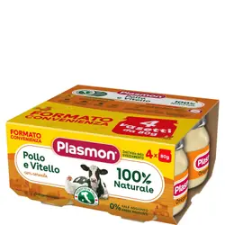 Plasmon omogeneizzato pollo vitello 4 pezzi 80 g