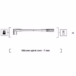 Diametro [mm]: 7. Indice: 941095720610. Numero del Produttore: 941095720610. N° raccordi: 4. Produttore: MAGNETI MARELLI. dia ...