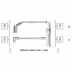 Set di cavi d'accensione MAGNETI MARELLI 941135170704