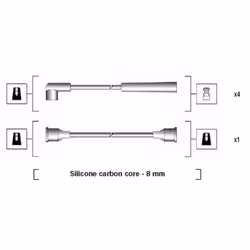 Set di cavi d'accensione MAGNETI MARELLI 941185070768