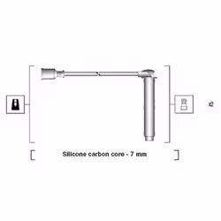 Set di cavi d'accensione MAGNETI MARELLI 941255180828