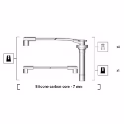 Set di cavi d'accensione MAGNETI MARELLI 941295040853