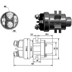 Interruttore solenoide, avviamento MAGNETI MARELLI 940113050018