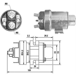 Interruttore solenoide, avviamento MAGNETI MARELLI 940113050020