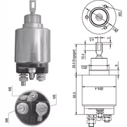 Interruttore solenoide, avviamento MAGNETI MARELLI 940113050348