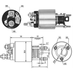 Interruttore solenoide, avviamento MAGNETI MARELLI 940113050526