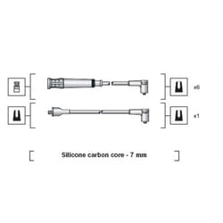 Set di cavi d'accensione MAGNETI MARELLI 941318111044