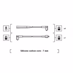 Set di cavi d'accensione MAGNETI MARELLI 941318111071