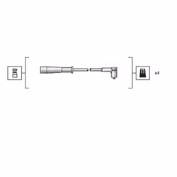 Set di cavi d'accensione MAGNETI MARELLI 941318111130