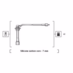 Set di cavi d'accensione MAGNETI MARELLI 941318111135