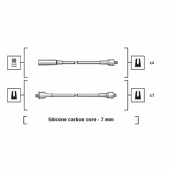 Set di cavi d'accensione MAGNETI MARELLI 941318111231