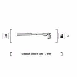 Set di cavi d'accensione MAGNETI MARELLI 941318111235