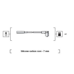 Set di cavi d'accensione MAGNETI MARELLI 941318111246