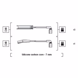 Set di cavi d'accensione MAGNETI MARELLI 941318111273