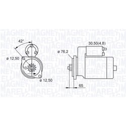 Motorino di avviamento MAGNETI MARELLI 063521230140