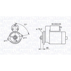 Motorino di avviamento MAGNETI MARELLI 063521230160