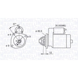 Motorino di avviamento MAGNETI MARELLI 063521082390