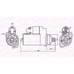 Motorino di avviamento MAGNETI MARELLI 063721405010