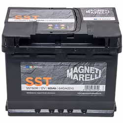 MAGNETI MARELLI Magneti Marelli Batteria Auto SST, Batteria Auto 60Ah 640A 12V B13 ad Elevate Prestazioni, Senza Manutenzione ...