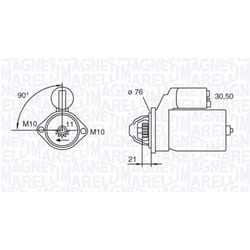 Motorino di avviamento MAGNETI MARELLI 063721473010