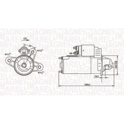 Motorino di avviamento MAGNETI MARELLI 063720977010