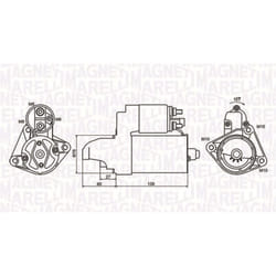 Motorino di avviamento MAGNETI MARELLI 063721050010