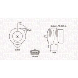Alternatore trifase MAGNETI MARELLI 063731857010