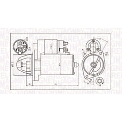 Motorino di avviamento MAGNETI MARELLI 063721202010