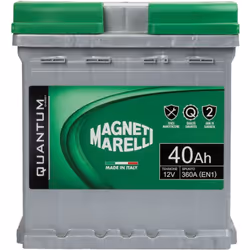 COLZANI Batteria Quantum-Marelli 40Ah 330A EN1 Cassetta L0, 40 Ah, 12 V, 330 A, Auto, Senza manutenzione, Posizionato a destr ...