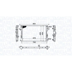 Radiatore MAGNETI MARELLI 350213152200